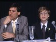Steve Jobs và Bill Gates tại New York năm 1985. Ảnh: Mac History