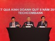 Ban lãnh đạo Techcombank trả lời các câu hỏi tại buổi công bố Kết quả kinh doanh quý II/2018