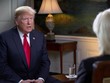 Tổng thống Mỹ - Donald Trump trong cuộc phỏng vấn hôm qua. Ảnh: CBS.
