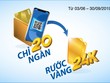 Cơ hội nhận vàng 24k với thẻ Sacombank visa