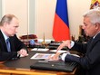 Chủ tịch Lukoil, tỷ phú Vagit Alekperov trong một buổi làm việc với Tổng thống Nga Putin năm 2013.