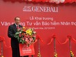 Ông Chung Bá Phương, Tổng giám đốc Generali phát biểu tại buổi khai trương