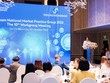 Bà Michele Wee, Tổng giám đốc Ngân hàng Standard Chartered Việt Nam phát biểu tại sự kiện.