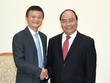 Thủ tướng Nguyễn Xuân Phúc tiếp tỷ phú Jack Ma sáng 6/11. Ảnh: VGP/Quang Hiếu.
