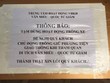 Thông báo tạm dừng hoạt động trông xe.