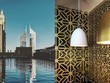 Hình ảnh bên ngoài (trái) và bên trong khách sạn vừa được tiết lộ.