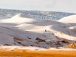 Hiện tượng kỳ lạ: Tuyết phủ trắng sa mạc Sahara