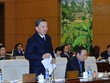 Bộ trưởng Công an Tô Lâm báo cáo tại phiên họp của UB Thường vụ Quốc hội
