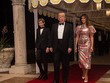 Gia đình Tổng thống Trump tại một bữa tiệc ở Mar-a-Lago. Ảnh: AFP