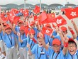 Trẻ em Hong Kong chào đón đoàn Olympic Trung Quốc tại sân bay Hong Kong năm 2016 (Ảnh: Hongkongfp)