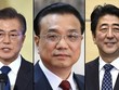 Từ trái qua, Tổng thống Hàn Quốc Moon Jae-in, Thủ tướng Trung Quốc Lý Khắc Cường và Thủ tướng Nhật Bản Shinzo Abe. Ảnh: Reuters.