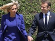 Tổng thống Pháp Emmanuel Macron và phu nhân (Ảnh: EPA)