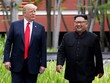 Tổng thống Donald Trump và nhà lãnh đạo Kim Jong-un trong cuộc gặp tại Singapore (Ảnh: Reuters).
