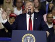 Tổng thống Mỹ Donald Trump trong cuộc vận động chính trị hôm 31/7 tại thành phố Tampa, bang Florida, Mỹ. Ảnh: AP.
