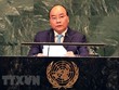 Thủ tướng Nguyễn Xuân Phúc phát biểu tại Phiên thảo luận Đại hội đồng Liên hợp quốc lần thứ 73. (Ảnh: Thống Nhất/TTXVN)
