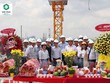 Lãnh đạo Tập đoàn Đại Phúc cùng các nhà thầu tổ chức cất nóc gần 200 căn nhà phố