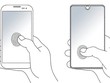 Hai bản vẽ điện thoại Samsung.