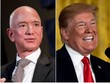 Tổng thống Trump "đá xoáy" tỷ phú Jeff Bezos là thằng hề sau vụ ly hôn tốn kém nhất lịch sử. (Nguồn: Reuters/Joshua Roberts/Susan Walsh/AP/Business Insider composite).
