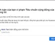 Bình luận anh Tân cho rằng bình thường, nhưng lại bị Facebook cho là vi phạm tiêu chuẩn cộng đồng.