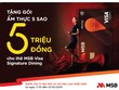 MSB tặng Gói ẩm thực 5 triệu đồng cho chủ thẻ Visa Signature Dining