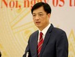 Thiếu tướng Nguyễn Duy Ngọc - Thứ trưởng Bộ Công an trả lời báo chí tại buổi họp báo Chính phủ.