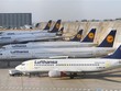 Máy bay của Hãng hàng không Lufthansa tại sân bay Frankfurt am Main, Đức. (Nguồn: AFP/TTXVN).