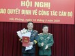 Thiếu tướng Tạ Quang Khải trao quyết định bổ nhiệm tân Viện trưởng Viện Kiểm sát Quân sự Quân chủng Hải quân.
