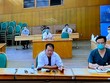 Lãnh đạo Bệnh viện Bạch Mai tại buổi họp chiều 29/3. 