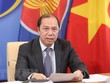 Thứ trưởng Bộ Ngoại giao Nguyễn Quốc Dũng thông báo kết quả Hội nghị Hội đồng điều phối ASEAN (ACC-25) lần thứ 25. (Ảnh: Dương Giang/TTXVN).
