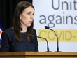 Thủ tướng New Zealand Jacinda Ardern trong cuộc họp báo về Covid-19. Ảnh: TVNZ.