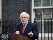 Thủ tướng Anh Boris Johnson phát biểu tại thủ đô London ngày 27/4. (Ảnh: AFP/ TTXVN).