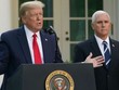 Cấp dưới của Tổng thống Mỹ Donald Trump và Phó Tổng thống Mike Pence đều mắc Covid-19. (Ảnh: Reuters).