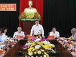 Ủy viên Bộ Chính trị, Bí thư Trung ương Đảng, Trưởng Ban Tổ chức Trung ương Phạm Minh Chính phát biểu tại buổi làm việc.