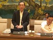 Đại biểu Trần Hoàng Ngân, uỷ viên Uỷ ban Kinh tế của Quốc hội phát biểu tại cuộc làm việc.