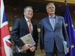 Các trưởng đoàn đàm phán Brexit của Anh và EU. (Ảnh: AFP/TTXVN).