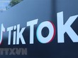 Biểu tượng TikTok bên ngoài văn phòng tại thành phố Culver, bang California, Mỹ. (Ảnh: THX/TTXVN).