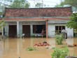 Nhà dân ngập sâu trong nước do mưa lũ. (Ảnh: Quốc Dũng/TTXVN).