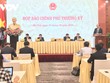 Bộ trưởng, Chủ nhiệm Văn phòng Chính phủ Mai Tiến Dũng phát biểu tại cuộc Họp báo Chính phủ thường kỳ chiều 30/10.