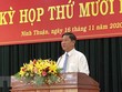 Ông Trần Quốc Nam được bầu giữ chức Chủ tịch UBND tỉnh Ninh Thuận. (Ảnh: Công Thử/TTXVN).