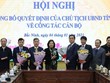 Bắc Ninh công bố Quyết định của Chủ tịch UBND tỉnh về công tác cán bộ.
