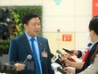 Bí thư Tỉnh ủy Hải Dương Phạm Xuân Thăng trả lời phỏng vấn. (Nguồn: TTXVN).