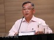 Bộ trưởng Y tế Singapore Gan Kim Yong tại cuộc họp báo ngày 24/3/2021. (Nguồn: MCI/TTXVN).