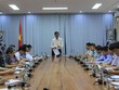 Chủ tịch UBND tỉnh Quảng Bình Trần Thắng chủ trì buổi làm việc.