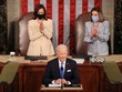 Tổng thống Mỹ Joe Biden hôm 28/4 có bài phát biểu đầu tiên trước Quốc hội kể từ khi nhậm chức hồi tháng 1/2021. Ảnh: Reuters.