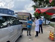Chốt kiểm tra Y tế trên quốc lộ 51 tỉnh Bà Rịa - Vũng Tàu.