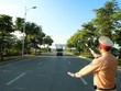 Lực lượng chức năng làm nhiệm vụ tại các chốt kiểm soát dịch tại Hà Nội.