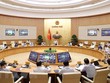 Một cuộc họp trực tuyến toàn quốc giữa Ban Chỉ đạo với các địa phương trên cả nước về công tác phòng, chống dịch COVID-19. (Ảnh: Dương Giang/TTXVN).