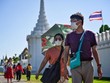 Khách du lịch tham quan Cung điện Hoàng gia ở thủ đô Bangkok, Thái Lan. (Nguồn: AFP).