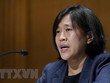 Đại diện Thương mại Mỹ Katherine Tai phát biểu trong phiên điều trần tại Ủy ban Tài chính Thượng viện Mỹ ở Washington, DC, ngày 12/5/2021. (Ảnh: AFP/TTXVN).