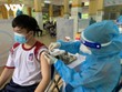 Học sinh tại huyện Củ Chi đã được tiêm vaccine COVID-19 mũi 1. (Ảnh: Kim Dung).